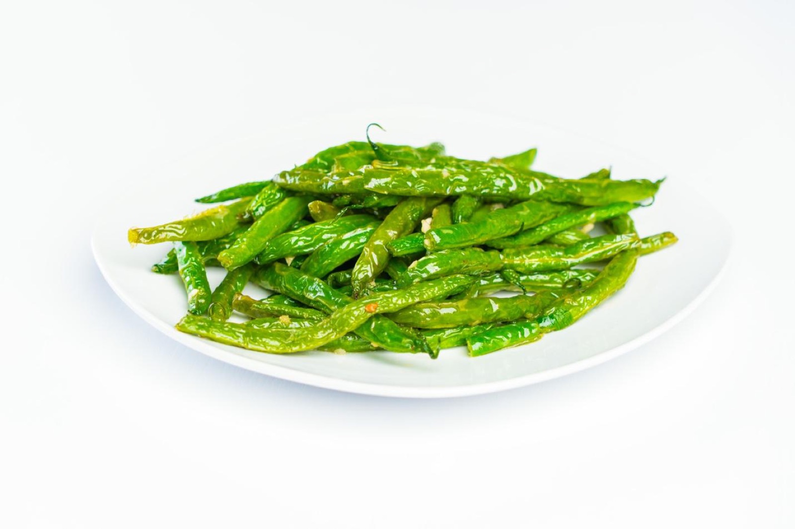 Dry fried green beans Sichuan style