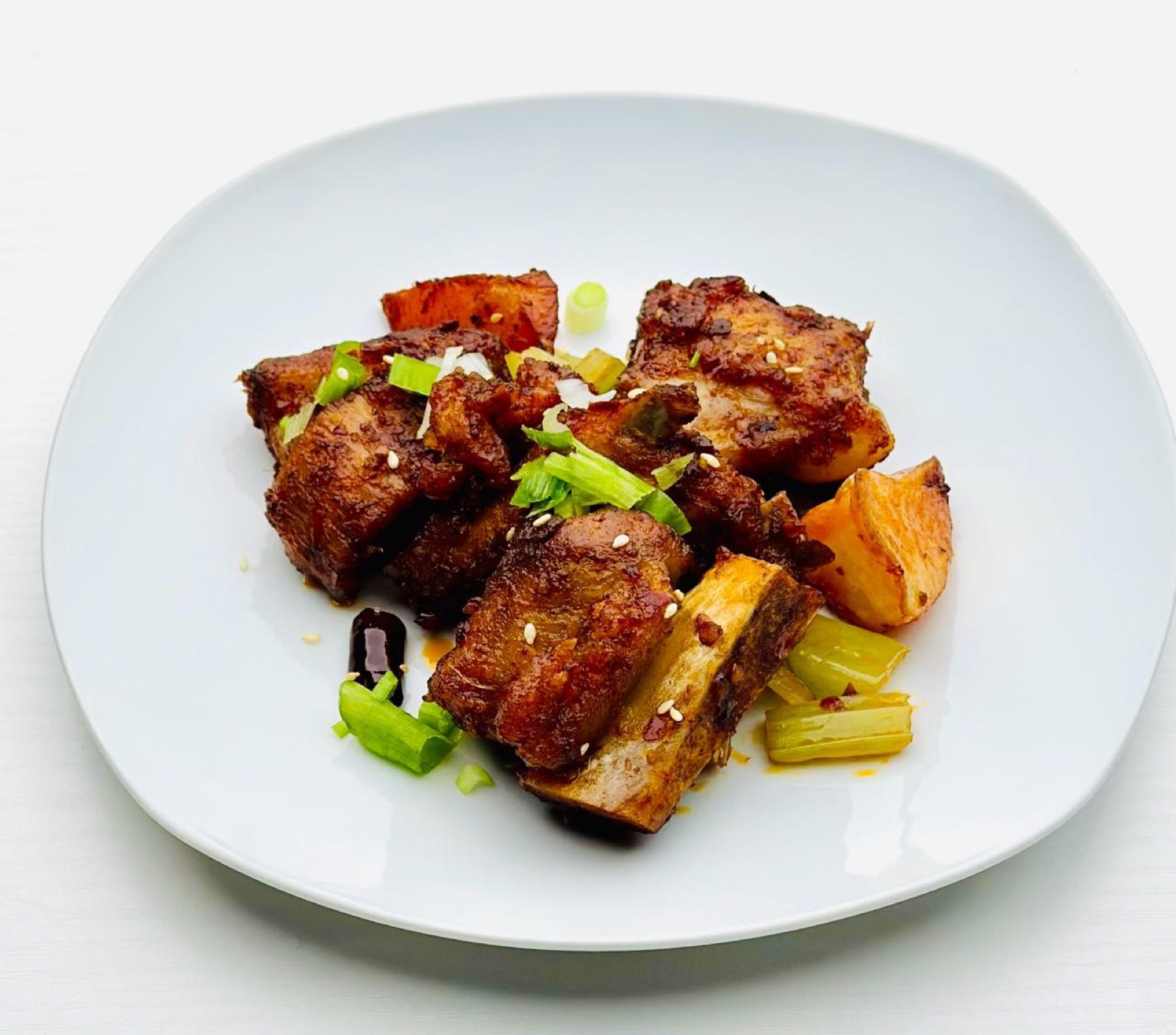 Spicy braised pork ribs with sesame from Purity Kitchen Middletown NY
