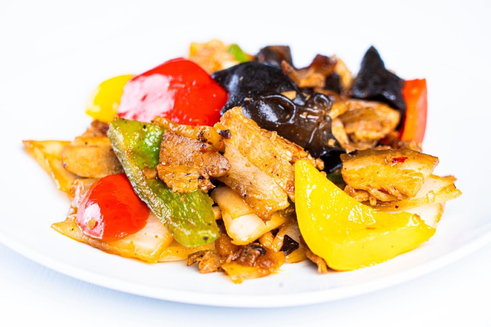 Twice cooked pork traditional Sichuan dish